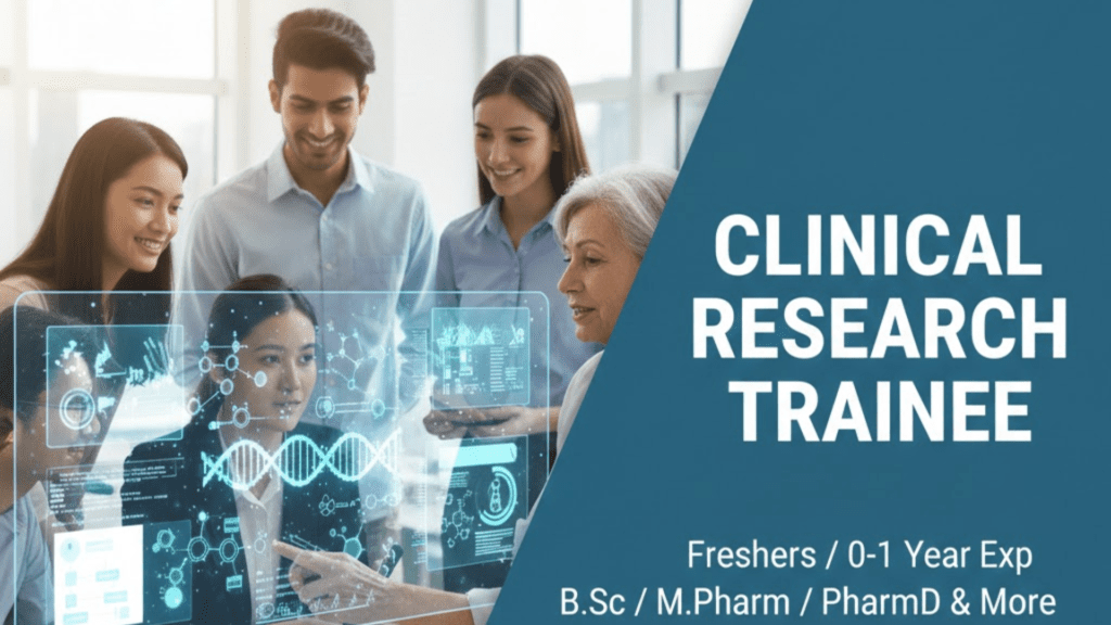 Clinical Research Trainee Freshers