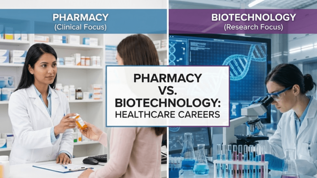 Pharmacy vs. Biotechnology: Which degree provides better career path in healthcare